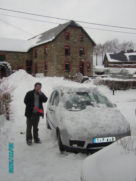 La neige...
