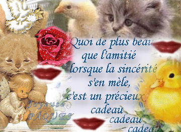 Cadeau...JOYEUSE PQUES BISOUS.