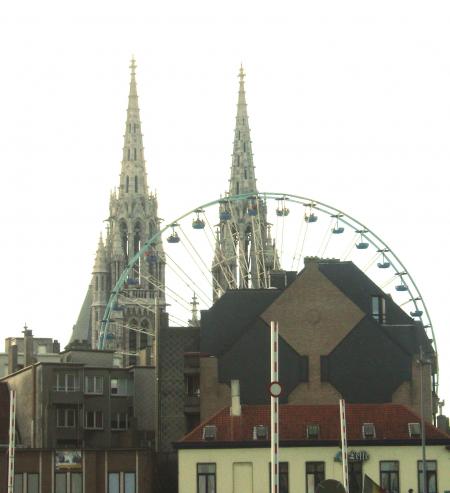 Grande Roue à Oostende   Jolie Vue les Ami